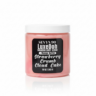 Strawberry Crumb Cloud Cake SugaDoh Scrub